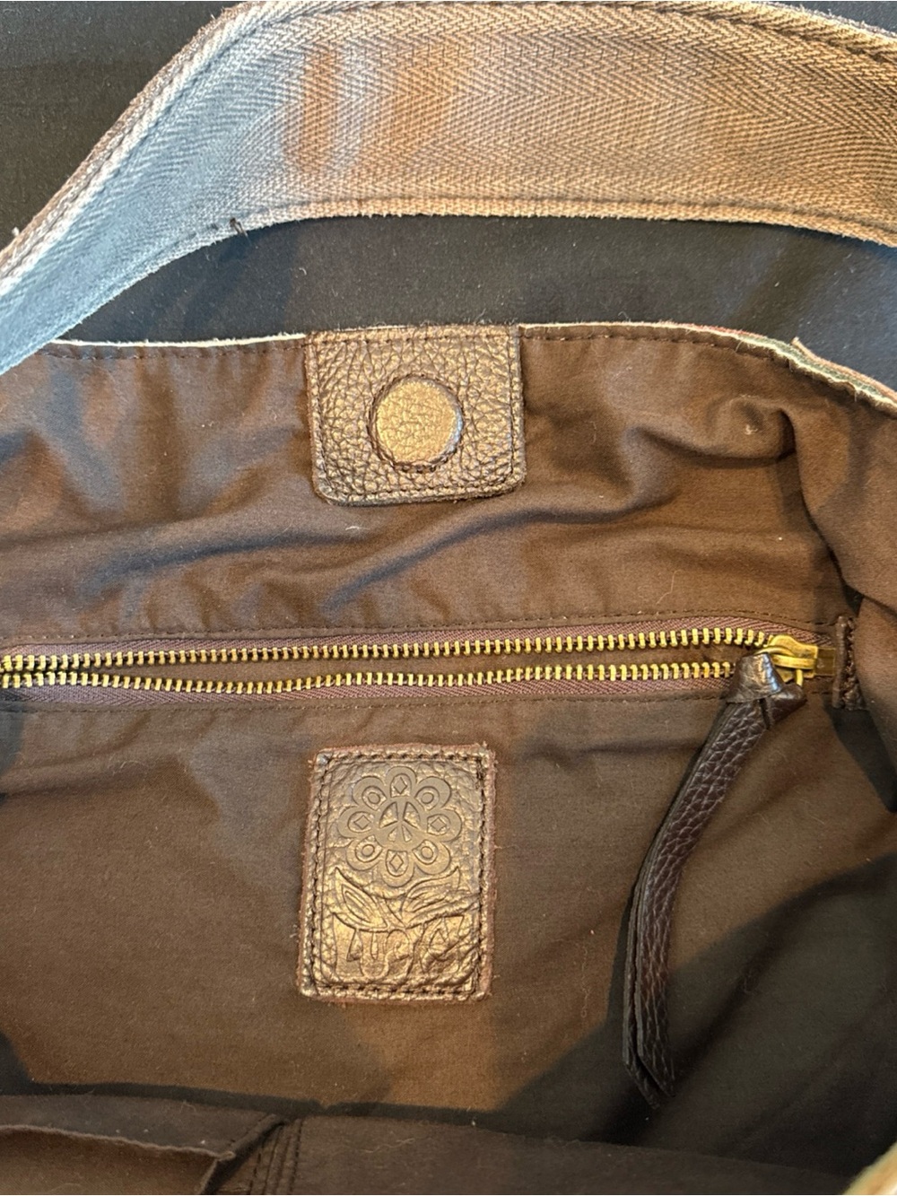 Lucky Brand Multicolor Chevron Patchwork Shoulder Bag - Picture 7 of 8